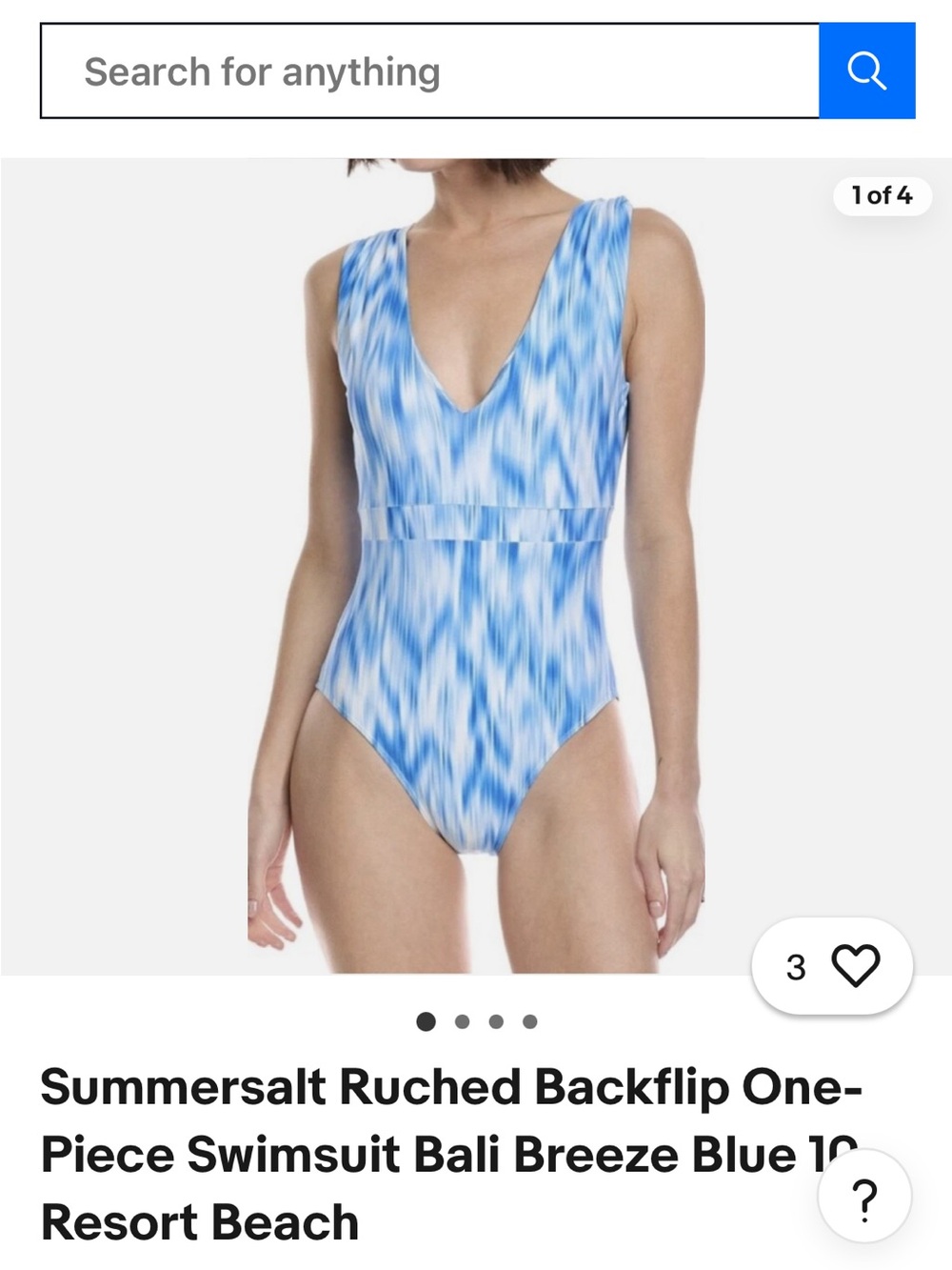 summersalt Backflip One-Piece Swimsuit in Bali Breeze